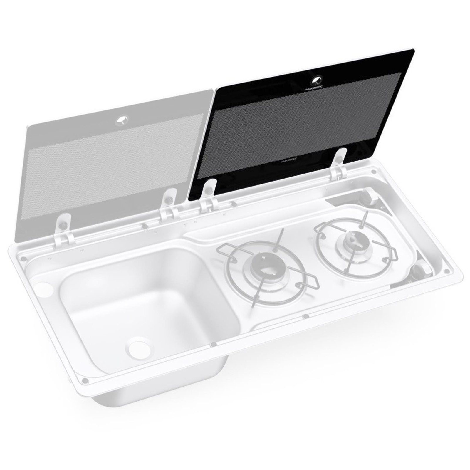 DOMETIC 9722L GLASS COVER SPARE REPLACEMENT LID HOB BURNER SIDE 4453001514