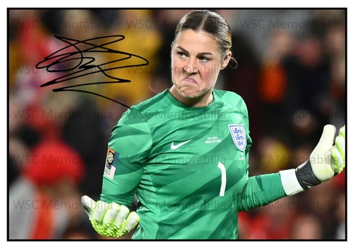 9912. Mary Earps Signed Pictures (A4 Prints) England PSG Man United SPOTY etc.