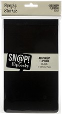 Simple Stories Sn p Flipbook 4"X6"-Black