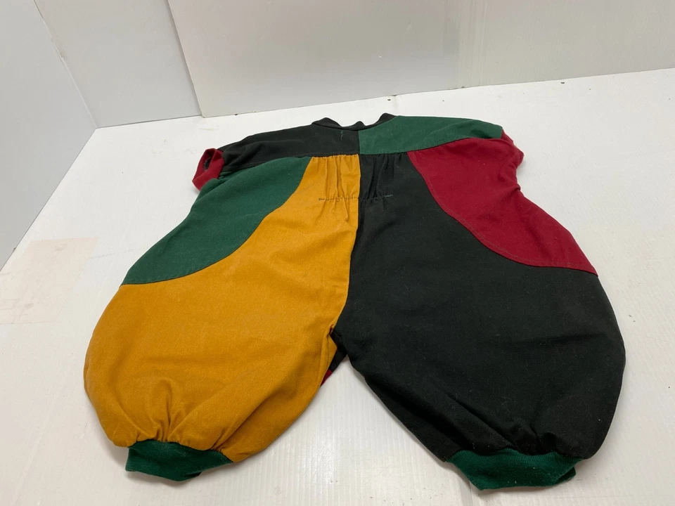 Vtg junior PRO Baby Clothes SZ 12 Months Romper One Piece Retro Colorblock Y2K - Image 2 of 4