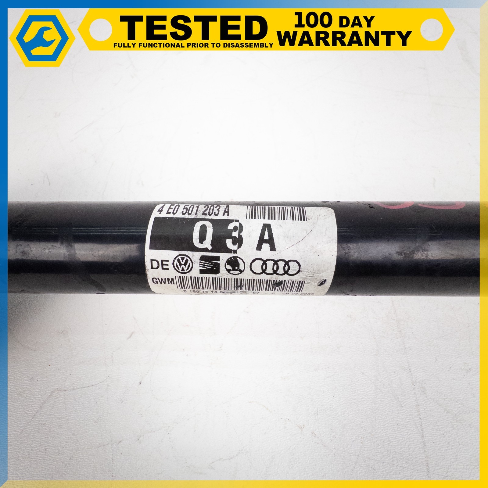 03-13 BENTLEY CONTINENTAL GT FLYING SPUR REAR LEFT RIGHT HALF AXLE SHAFT OEM