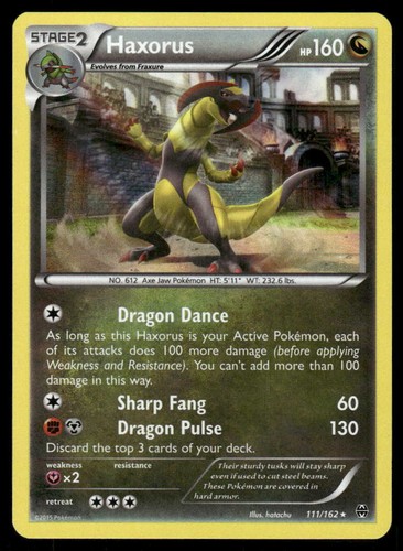 Pokemon Haxorus BREAKthrough 111/162 Holo R LP