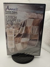 Annies Crochet Afghan Block Month Club Stitch Sampler Blocks 16 17 18 DVD NEW