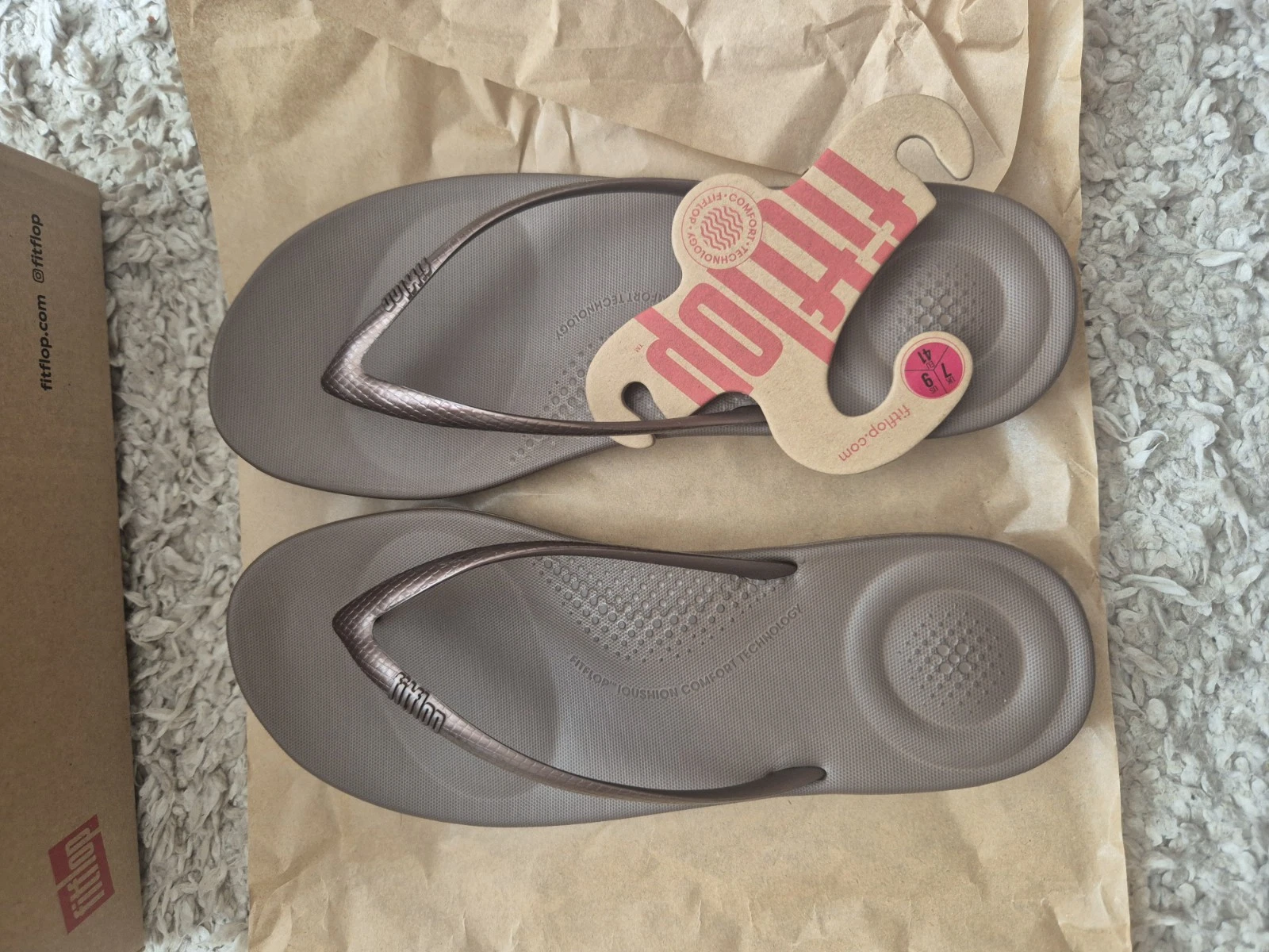 fitflop bronze sandals size 7