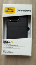OtterBox Defender Pro Series Case and Holster For iPhone 15 Pro Black