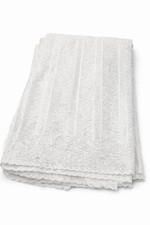 Nigerianischer Stoff wei&szlig; Quaste Spitze 5 Yards afrikanischer Stoff Damenbekleidung