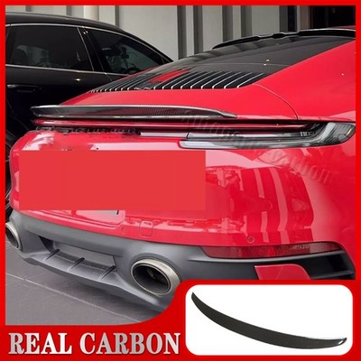 For Porsche 911 992 Carrera 4 S 4S 19UP Dry Carbon Fiber Rear Trunk Spoiler Wing