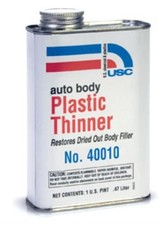 Auto Body Plastic Thinner, "Honey", 16 oz.