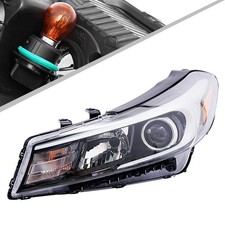 Halogen Headlight Assembly Left Chrome Housing for Kia Forte 2017 2018