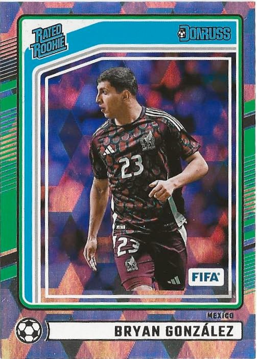 2024-25 Panini Donruss FIFA Bryan Gonzalez Rated Rookie Cubic SP RC Mexico