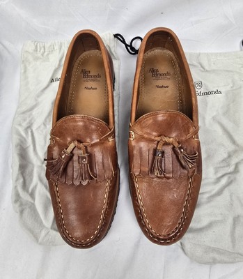 Allen edmunds Shoes Mens 8D Nashua tasssel loafer black/brown Slip On Preppy Allen Edmonds Mens 8.5D Nashua Tassel Loafers Brown Black  main image 2