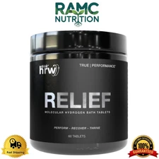 DRINK HRW Relief Hydrogen Bath Bomb Tablets | Relax Muscles - 60 Tablets
