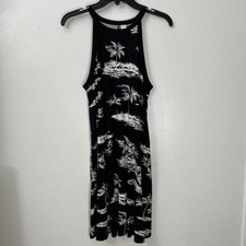 Old Navy Women M Dress Black White Beach Cover Up Sleeveless 6389