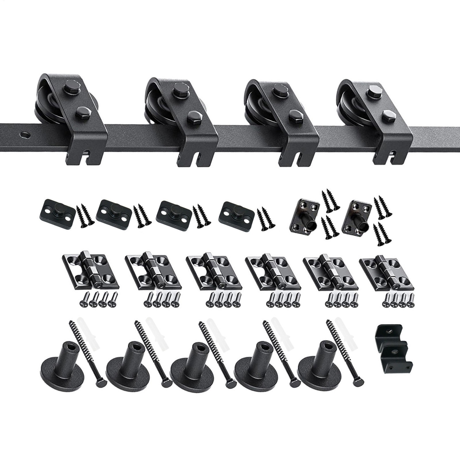 Sliding Barn Door Hardware Kit 5.8 FT Modern Closet Hang Style Track Rail New-