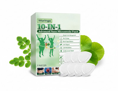 Moringa Berberine 10-in-1 Nano Microneedle Patch 7x/box Weight Loss Support 