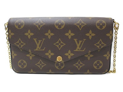 Louis Vuitton Pochette Felicie Monogram Chain Shoulder Bag