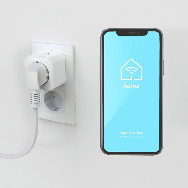 Hama Smarte Wlan-Steckdose, Matter, Sprach- U. Appgesteuert, #1906954-image