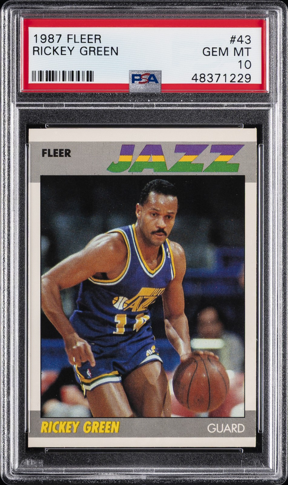 1987 FLEER #43 RICKEY GREEN PSA 10