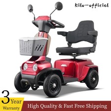 350W Heavy Duty 4-Wheel All Terrain Mobility Scooters for Seniors 8Mph 37Miles