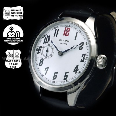 Vintage Men's Wrist Watch Classic Mechanical Original Swiss 1920 Silvana Movt