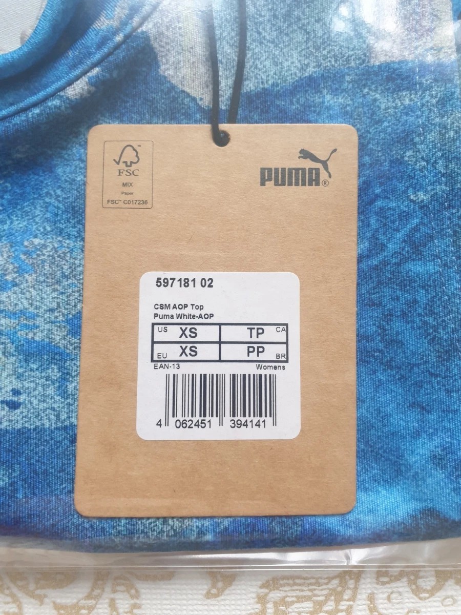 PUMA SPECIAL EDITION ST MARTIN SPORT CROPPED TOP SIZE XS NEW - GYM ACTIVEWEAR
