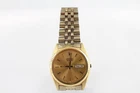 Vintage Seiko Gold Dial Day/Date Quartz Watch Ref 7N43-8110 Working