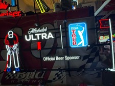 Michelob ULTRA PGA Tour LED Putting Sign 48” Lighted Bar Sign Mancavedecor Golf