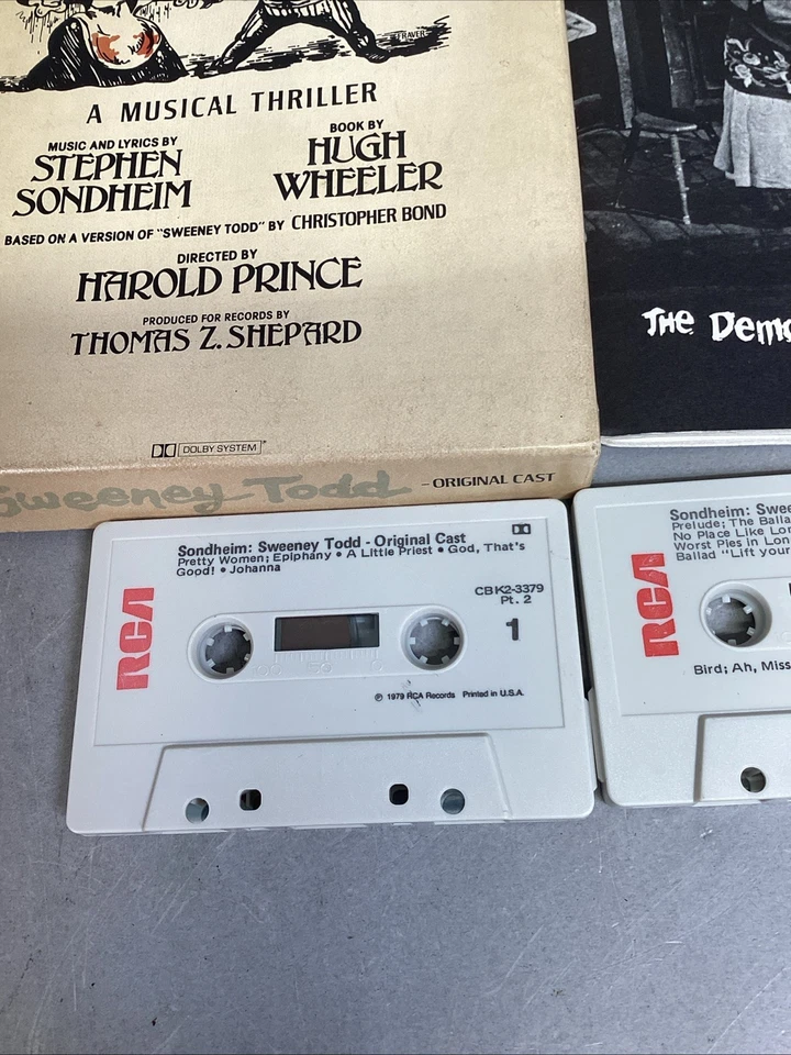2 - Sweeney Todd The Demon Barber of Fleet Street 1979 Cast Recording Cassettes - Image 4 of 4