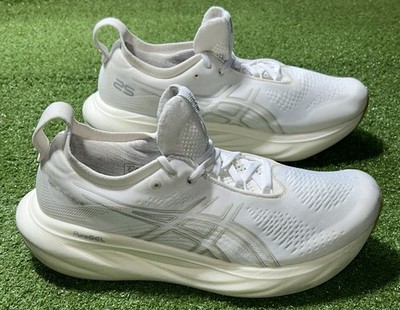 ASICS Gel-Nimbus 25 Running Shoes Womens 11 White Gum 1012B356-102