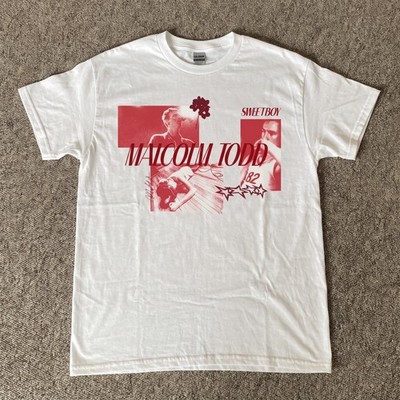 M a l c o l m  T o d d Sweetboy Album Red Collage Graphic White Tee
