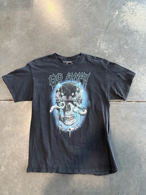 RARE Go Away  Nice Collectible Black T Shirt  sz L Vitriol