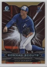 2015 Bowman Draft Scouts Fantasy Impact Refractor Orange 1/25 Kyle Zimmer 0o9