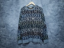 Missoni Sport Monogram Wool Sweater Sweatshirt Made In Italy Mens Size 52  XL