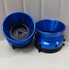 2X 10.5 1/4 Inch Blue NAB Hub Adapters For STUDER Reel To Reel Tape Recorder