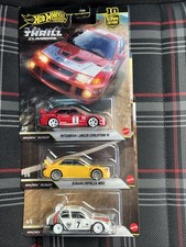 Hot Wheels Thrill Climbers Set Of 3. Mitsubishi Evo, Subaru Impreza, Lancia S4