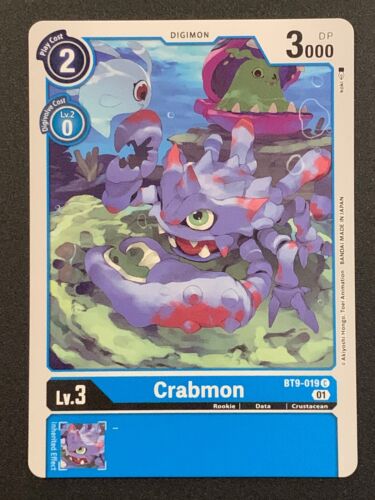Crabmon | BT9-019 C | Blue | BT09: X Record | Digimon TCG - Picture 1 of 3