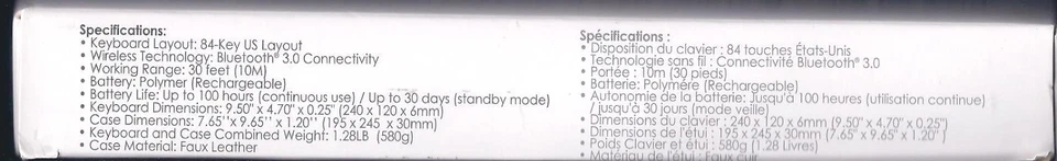 Adesso Compagno 3 Bluetooth Scissor-Switch Keyboard with Carrying Case for iPad - Image 4 of 4