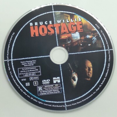 Hostage (DVD, 2005, Widescreen) DISC ONLY SHIPS FREE Bruce Willis