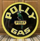 Polly Gas Metal Sign Garage Vintage Style Wall Decor Bar Pub Motor Oil Parrot