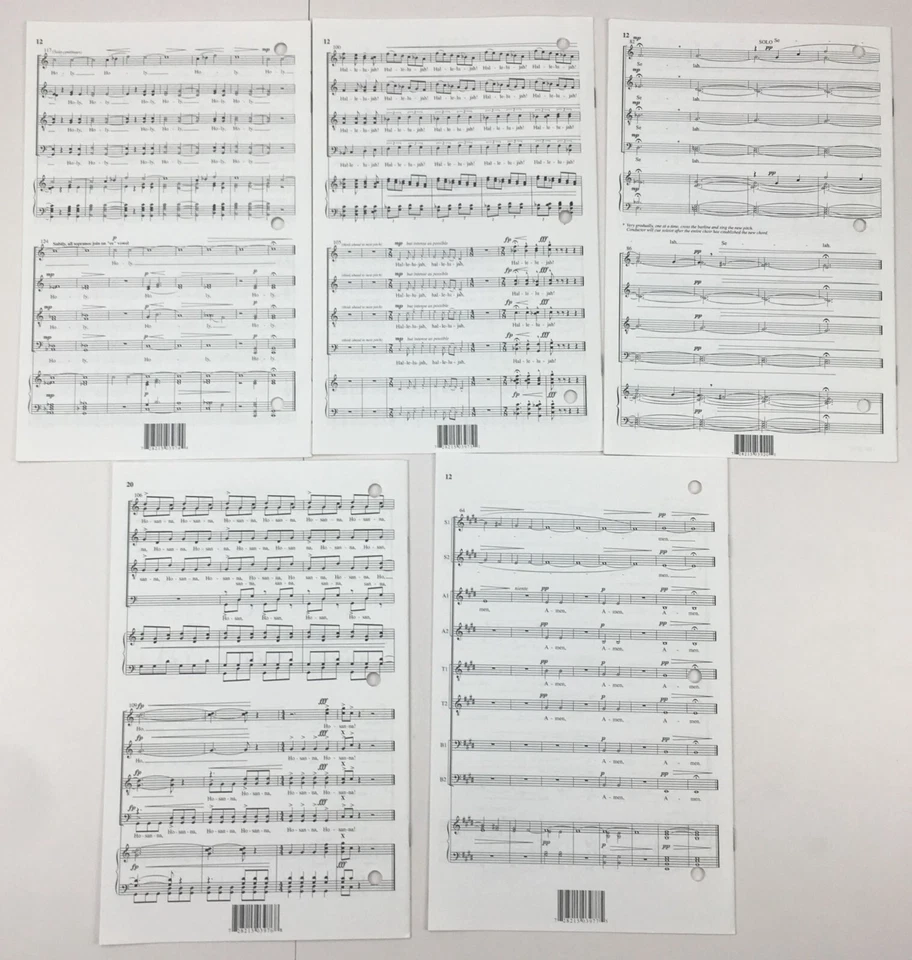 Words From Paradise Dan Forrest Choral Keyboard Sheet Music Set of 5 Hinshaw Inc - Image 2 of 4