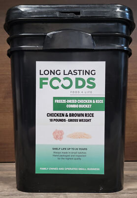 #ad Freeze Dried Chicken amp; Rice Bucket $114.99