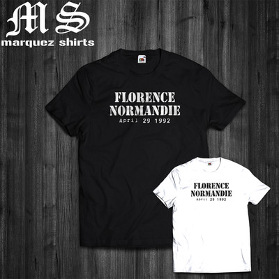 T-Shirt Florence and Normandie 29. April 1992 Riot Rodney King T-Shirt
