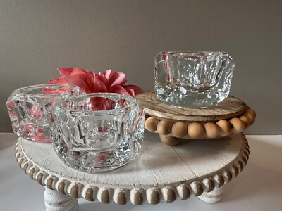Elements Crystal - Czech Republic - Clear Votive or Tea Light Holder 