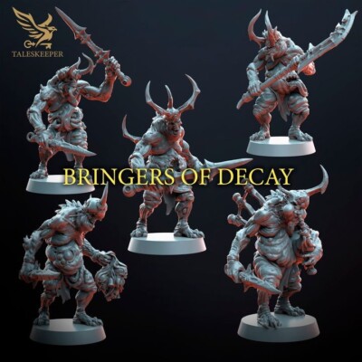 10er Set Bringers of Decay - Tales Keeper/Sci-Fi/Fantasy/Tabletop Miniaturen