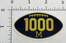 University Of Michigan Wolverines Football 1,000 Wins NCAA Big 10 STICKER