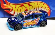 2017 Hot Wheels #210 HW Race Team '12 Ford Fiesta RS WRC blue