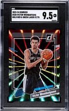 Victor Wembanyama 🚨Red/Green Laser Holo #'d/75 SSP 🚨 2023/24 Donruss #220