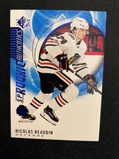 20-21 UD SP Hockey SP Rookie Authentics 133 Nicolas Beaudin