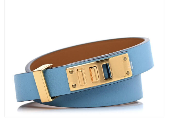 hermes mini dog double tour bracelet