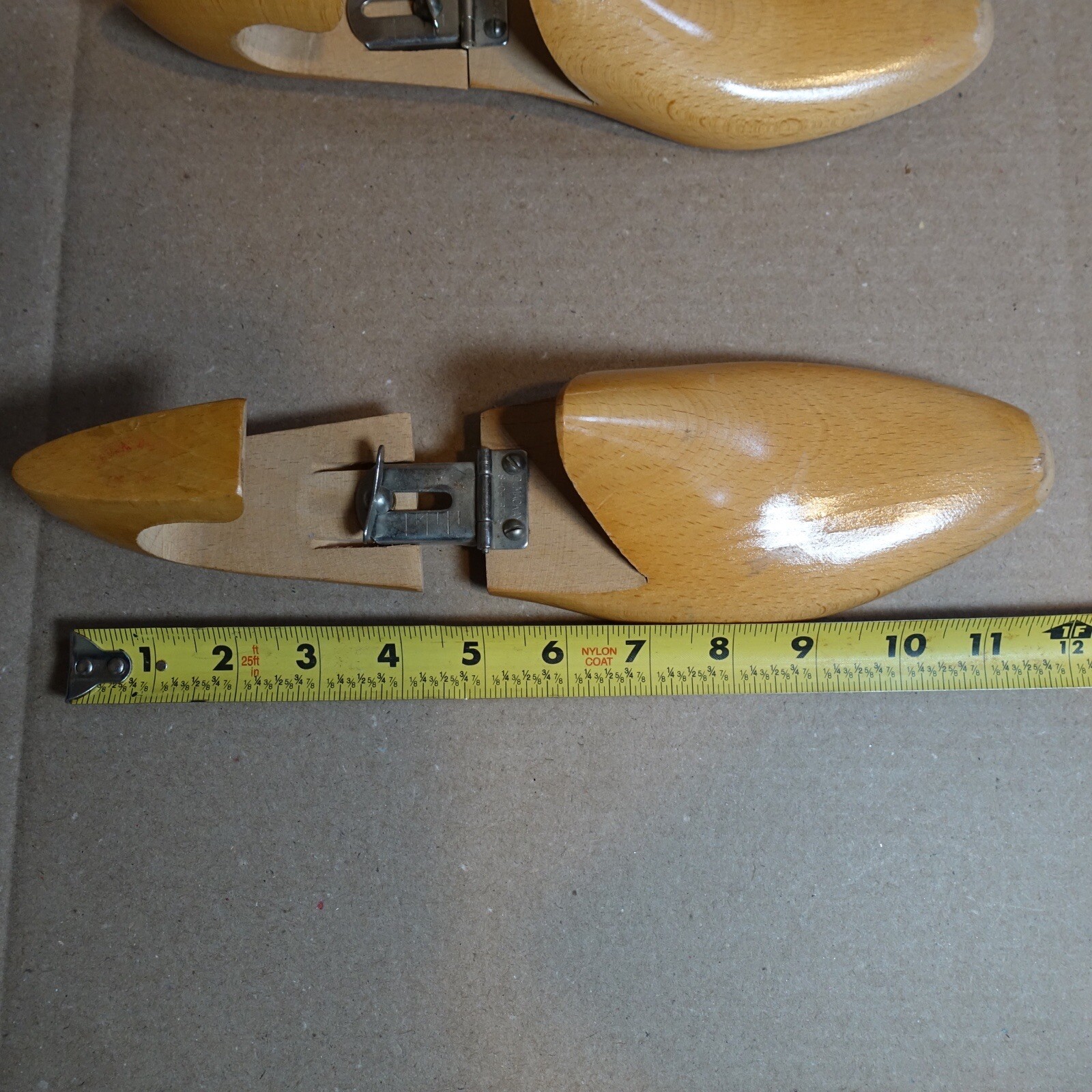 Vintage D Mackay Mens Wooden Shoe Tree Stretchers Sz 9A  Made in New York USA
